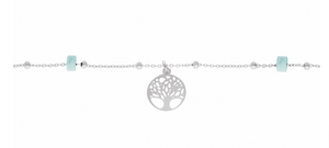 Chaine de cheville argent rhodié