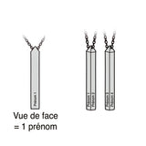 Collier en plaqué or à personnaliser