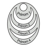 Collier en plaqué or à personnaliser