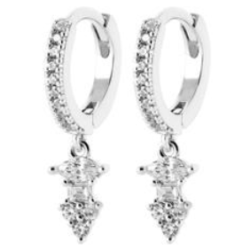 Boucles d'oreilles en argent, oxydes