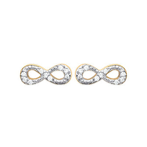 Boucles d'oreilles en plaqué or, oxydes