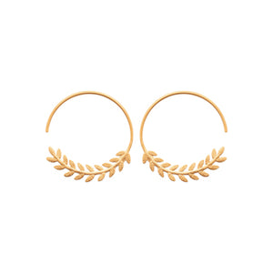Boucles d'oreilles en plaqué or, créoles