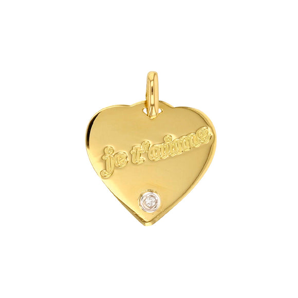 Pendentif en or, diamant