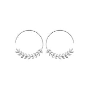 Boucles d'oreilles en argent, créoles