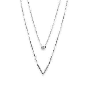 Collier en argent , oxydes