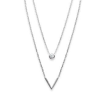 Collier en argent , oxydes