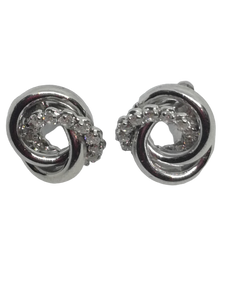 Boucles d'oreilles en or, oxyde de zirconium