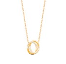 Collier en plaqué or, oxydes