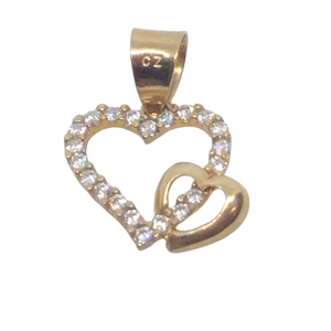 Pendentif en or, oxyde de zirconium