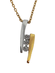 Collier en or, diamant