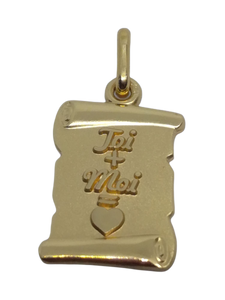 Pendentif en plaqué or