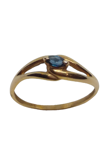 Bague en or, saphir