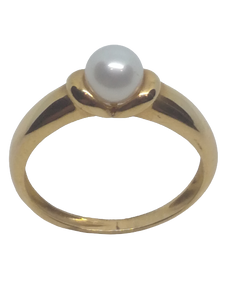 Bague en or, perle de culture