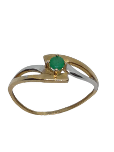Bague en or, émeraude