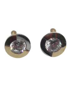 Boucles d'oreilles en or, oxyde de zirconium
