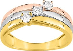 Bague or, diamant