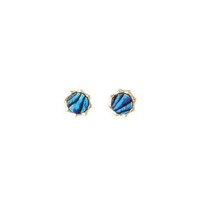 Boucles d'oreilles plaqué or, nacre