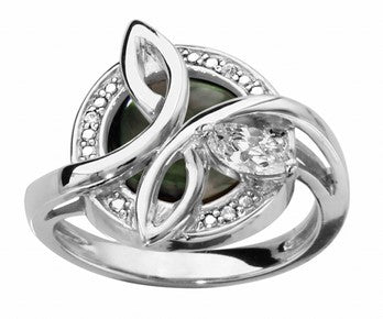 Bague en argent, oxydes