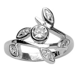 Bague en argent, oxydes