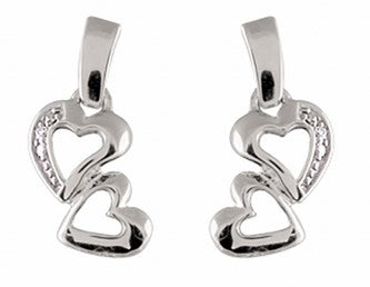 Boucles d'oreilles en argent , oxydes