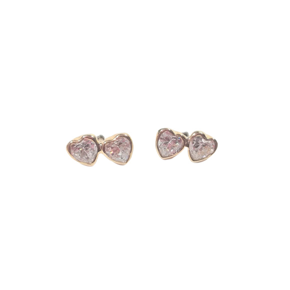 Boucles d'oreilles en or, oxyde de sirconium