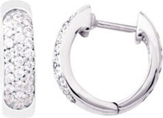 Boucles d'oreilles or, diamant
