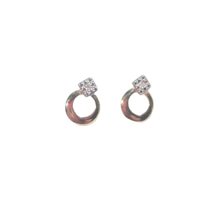 Boucles d'oreilles en or, diamant