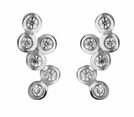 Boucles d'oreilles en argent , oxydes