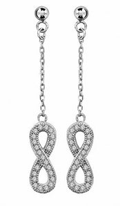 Boucles d'oreilles en argent , oxydes