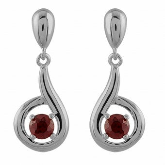 Boucles d'oreilles en argent, pierre synthétique