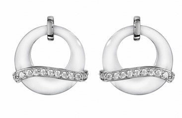 Boucles d'oreilles en argent , oxydes et céramique