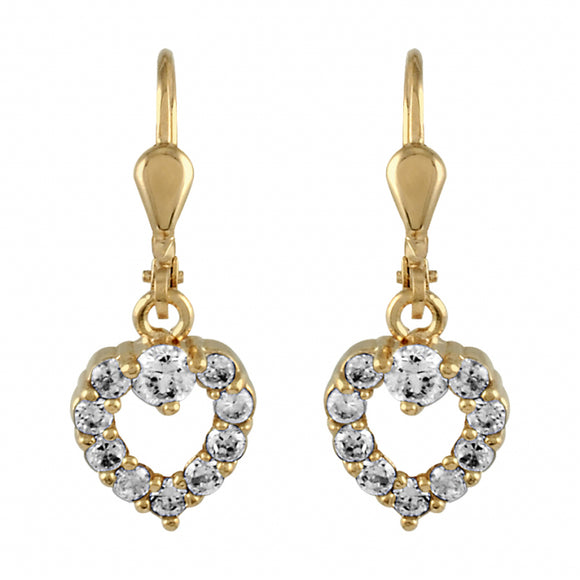 Boucles d'oreilles en plaqué or, oxydes