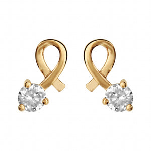 Boucles d'oreilles en plaqué or, oxydes
