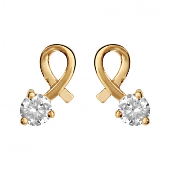 Boucles d'oreilles en plaqué or, oxydes