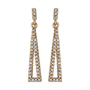 Boucles d'oreilles en plaqué or, oxydes
