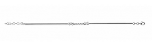 Bracelet en argent, oxydes