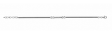 Bracelet en argent, oxydes