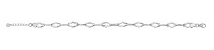 Bracelet en argent, oxydes