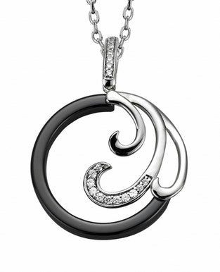 Collier en argent , oxydes