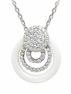 Collier en argent , oxydes