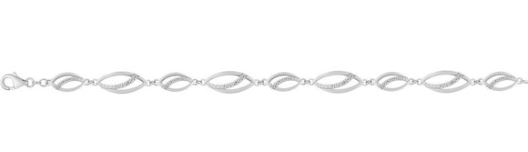 Bracelet en argent, oxydes