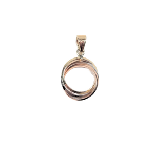Pendentif en or, oxyde de zirconium et saphir