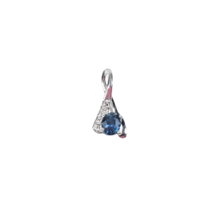 Pendentif en or, diamant et saphir