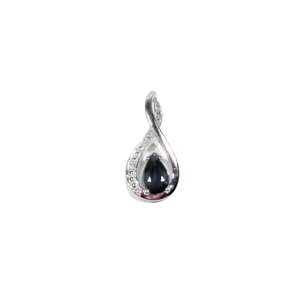 Pendentif en or, diamant et saphir